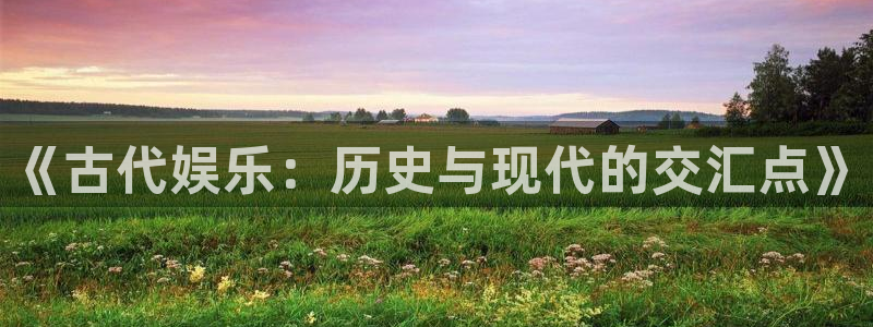 mg电子不朽情缘：《古代娱乐：历史与现代的交汇点》
